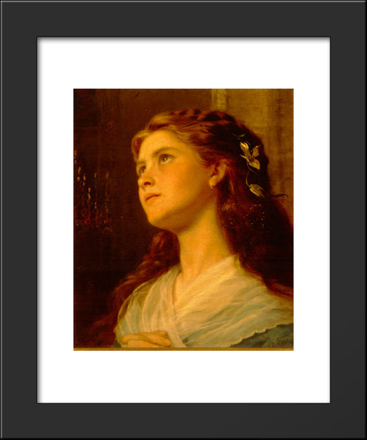 Portrait Of A Young Girl 20x24 Black Modern Wood Framed Art Print Poster by Anderson, Sophie Gengembre