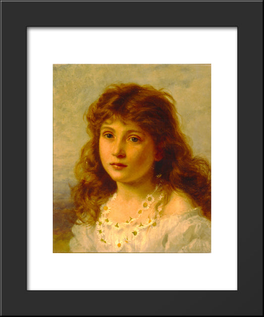 Young Girl 20x24 Black Modern Wood Framed Art Print Poster by Anderson, Sophie Gengembre