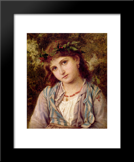 An Autumn Princess 20x24 Black Modern Wood Framed Art Print Poster by Anderson, Sophie Gengembre