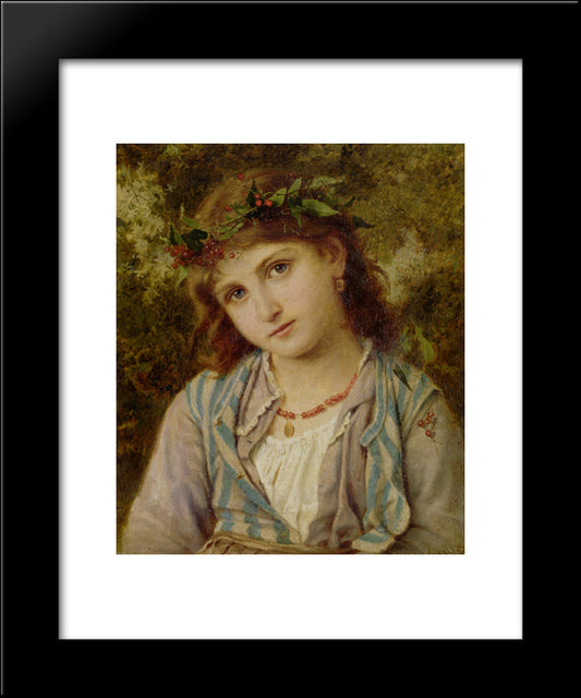An Autumn Princess 20x24 Black Modern Wood Framed Art Print Poster by Anderson, Sophie Gengembre