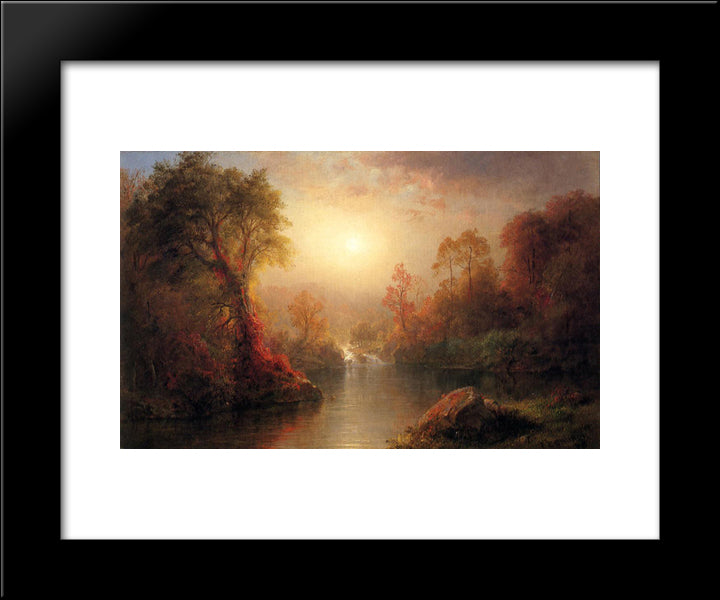 Autumn 20x24 Black Modern Wood Framed Art Print Poster by Church, Frederic Edwin