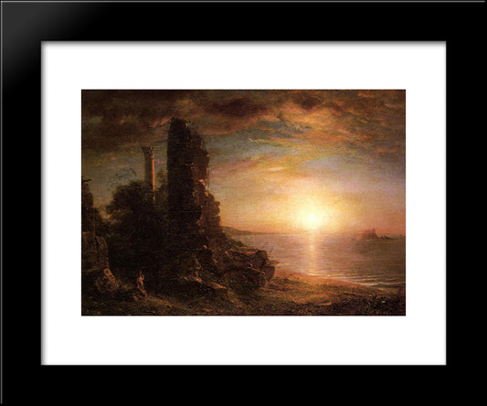 Landscape In Greece 20x24 Black Modern Wood Framed Art Print Poster by Church, Frederic Edwin