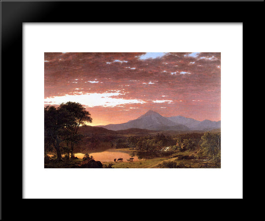 Mount Ktaadn 20x24 Black Modern Wood Framed Art Print Poster by Church, Frederic Edwin