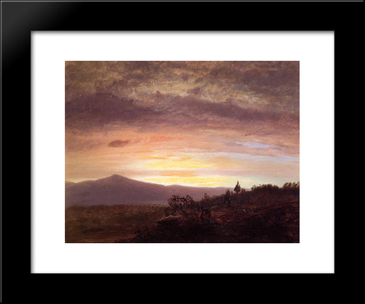 Mount Ktaadn 20x24 Black Modern Wood Framed Art Print Poster by Church, Frederic Edwin