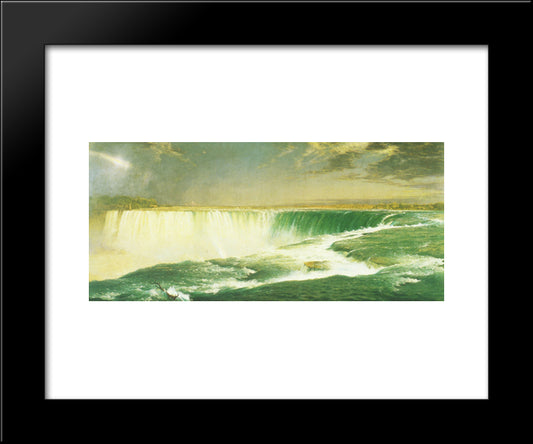 Niagara Falls 20x24 Black Modern Wood Framed Art Print Poster by Church, Frederic Edwin