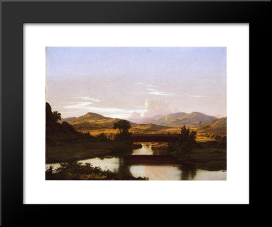 On Otter Creek 20x24 Black Modern Wood Framed Art Print Poster by Church, Frederic Edwin