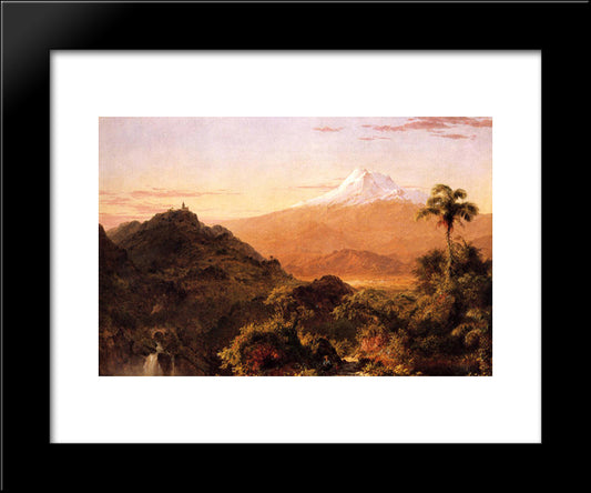 South American Landscape 20x24 Black Modern Wood Framed Art Print Poster by Church, Frederic Edwin