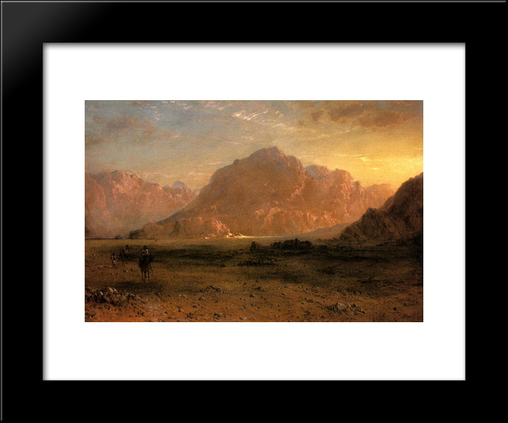 The Arabian Desert 20x24 Black Modern Wood Framed Art Print Poster by Church, Frederic Edwin