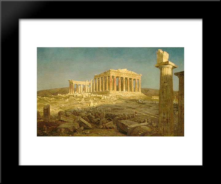 The Parthenon 20x24 Black Modern Wood Framed Art Print Poster by Church, Frederic Edwin