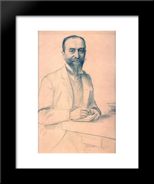 Unknown 20x24 Black Modern Wood Framed Art Print Poster by Friant, Emile