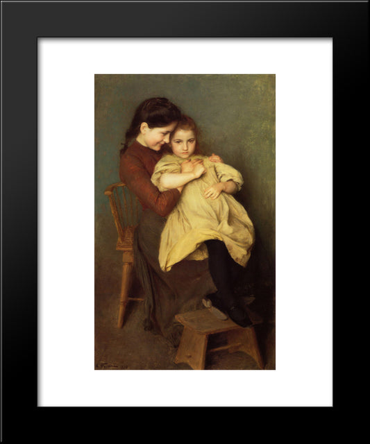 Chagrin D'Enfant 20x24 Black Modern Wood Framed Art Print Poster by Friant, Emile