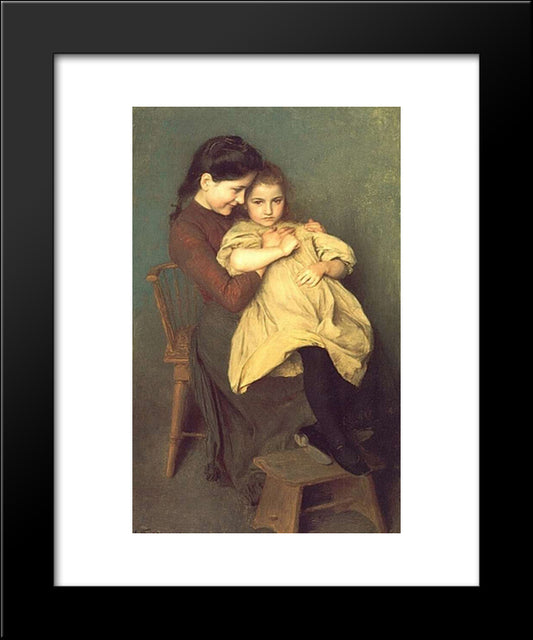 Chagrin D'Enfant 20x24 Black Modern Wood Framed Art Print Poster by Friant, Emile
