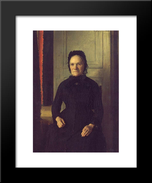 Madame Coquelin Mere 20x24 Black Modern Wood Framed Art Print Poster by Friant, Emile