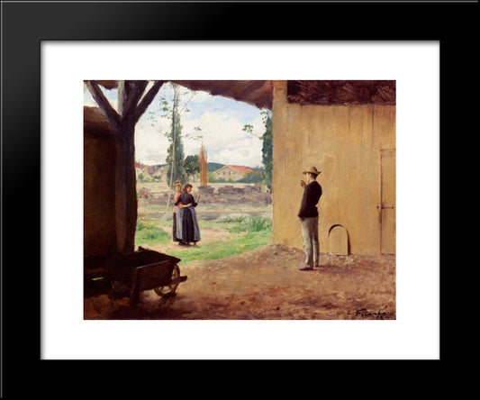 Spring 20x24 Black Modern Wood Framed Art Print Poster by Friant, Emile