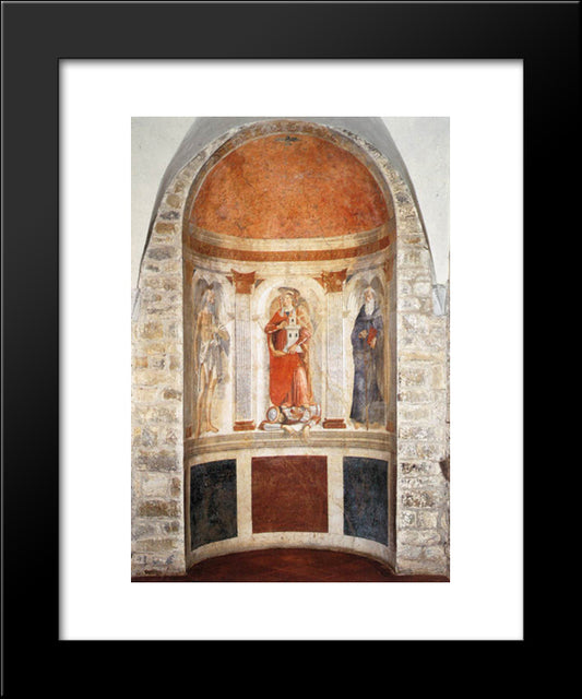 Apse Fresco 20x24 Black Modern Wood Framed Art Print Poster by Ghirlandaio, Domenico