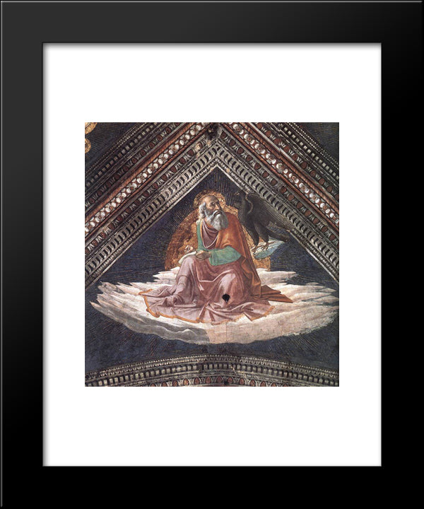 St John The Evangelist 20x24 Black Modern Wood Framed Art Print Poster by Ghirlandaio, Domenico