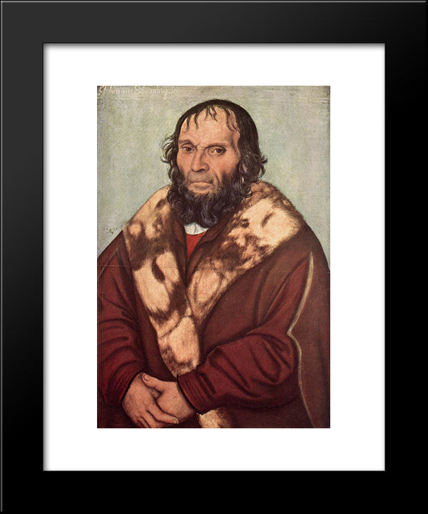 Portrait Of Dr. J. Scheyring 20x24 Black Modern Wood Framed Art Print Poster by Cranach the Elder, Lucas