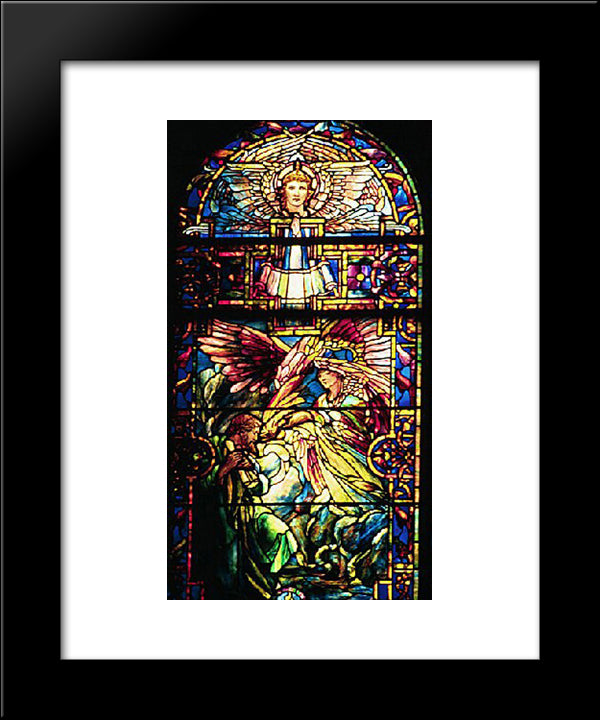The Call Of Isaiah 20x24 Black Modern Wood Framed Art Print Poster by Tiffany, Louis Comfort