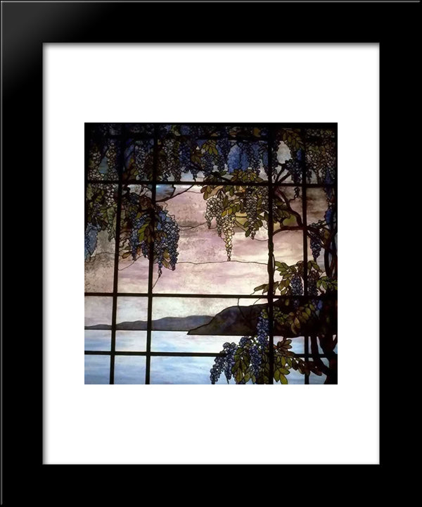 View Of Oyster Bay 20x24 Black Modern Wood Framed Art Print Poster by Tiffany, Louis Comfort
