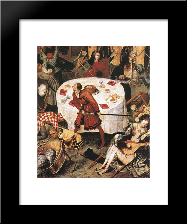 The Triumph Of Death (Detail) 20x24 Black Modern Wood Framed Art Print Poster by Bruegel the Elder, Pieter