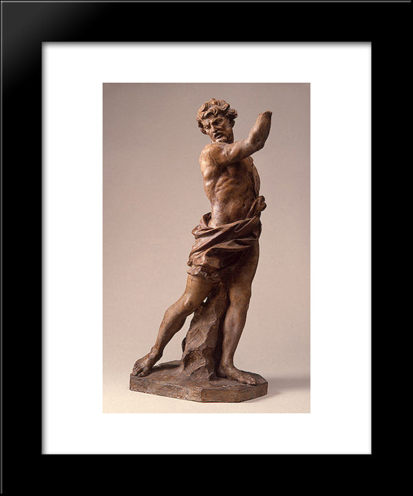 An Executioner 20x24 Black Modern Wood Framed Art Print Poster by Algardi, Alessandro