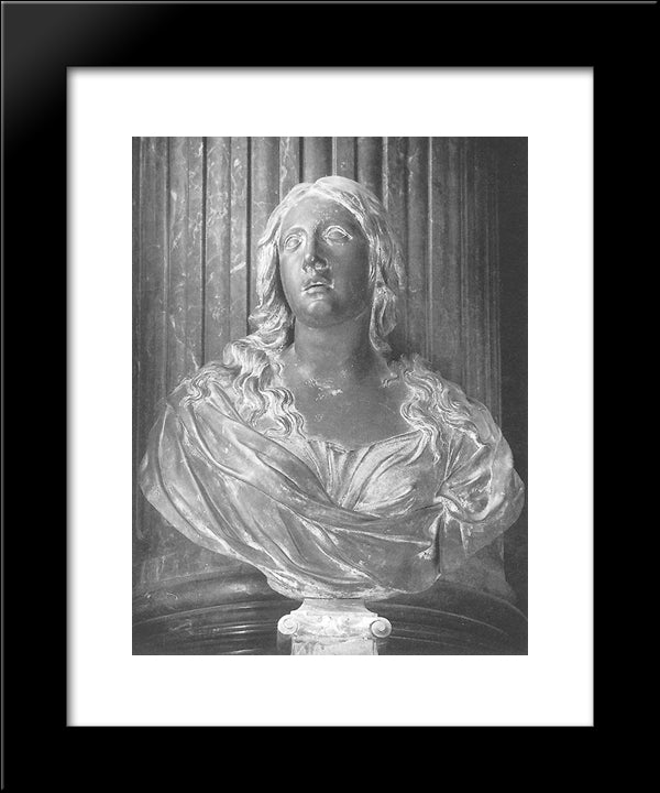 St Mary Magdalene 20x24 Black Modern Wood Framed Art Print Poster by Algardi, Alessandro