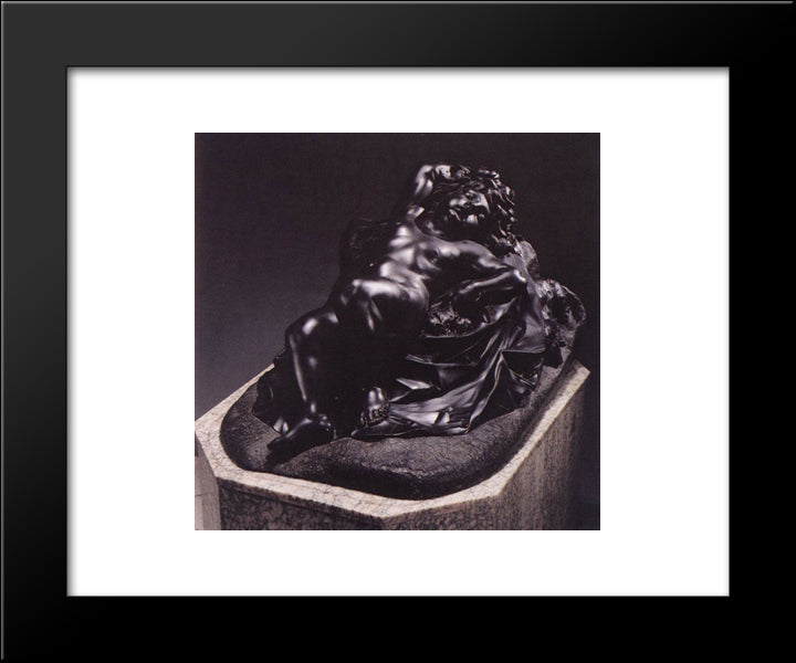 Sleep 20x24 Black Modern Wood Framed Art Print Poster by Algardi, Alessandro