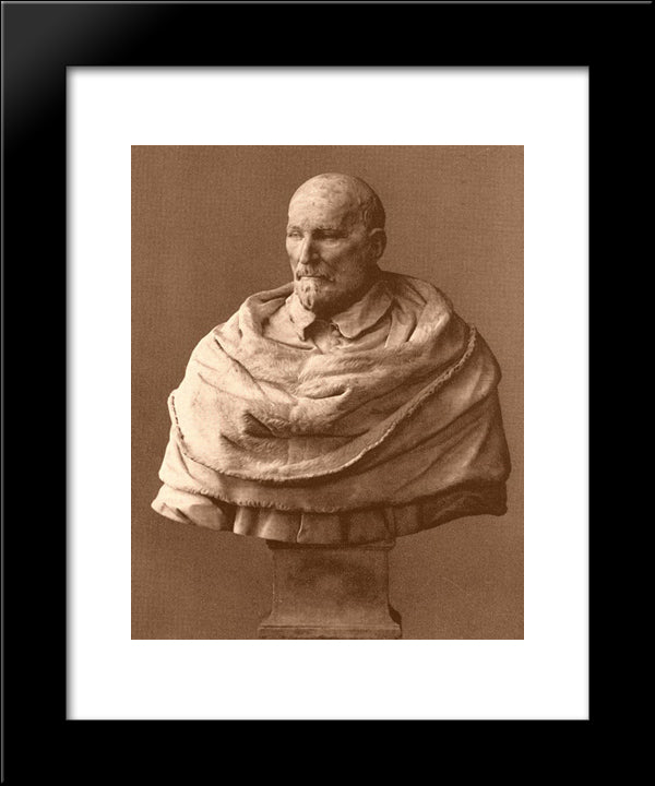 Laudivio Zacchia 20x24 Black Modern Wood Framed Art Print Poster by Algardi, Alessandro