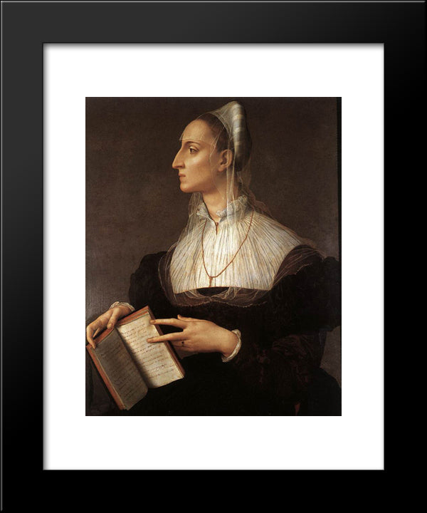 Laura Battiferri 20x24 Black Modern Wood Framed Art Print Poster by Bronzino, Agnolo