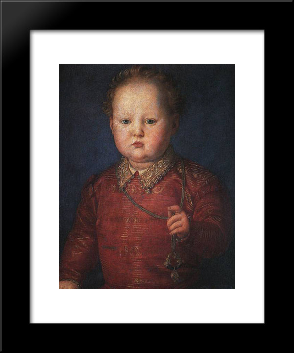 Don Garcia De' Medici 20x24 Black Modern Wood Framed Art Print Poster by Bronzino, Agnolo