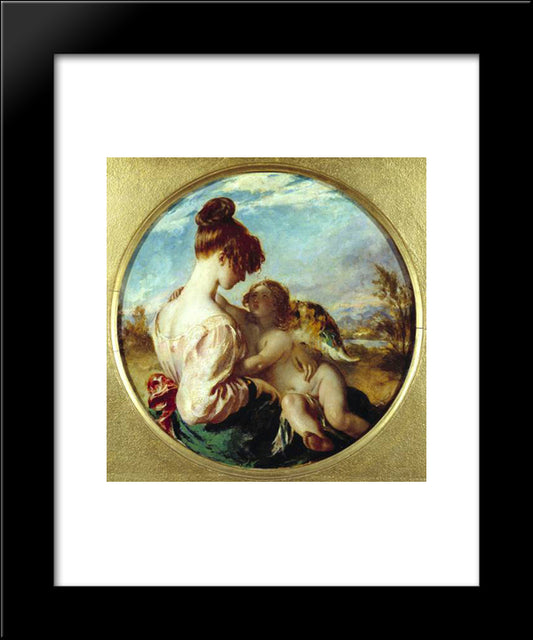 The Dangerous Playmate 20x24 Black Modern Wood Framed Art Print Poster by Etty, William