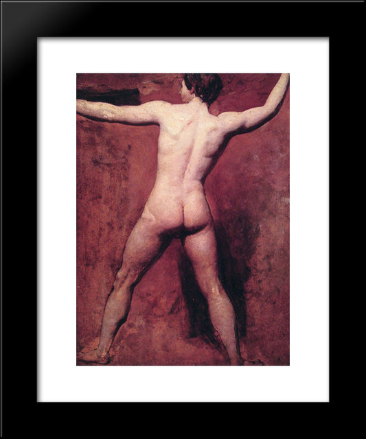 Academic Male Nude 20x24 Black Modern Wood Framed Art Print Poster by Etty, William