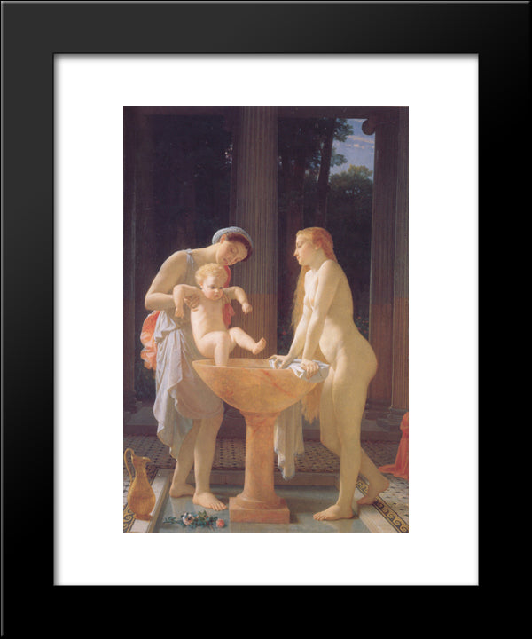 The Bath 20x24 Black Modern Wood Framed Art Print Poster by Gleyre, Charles