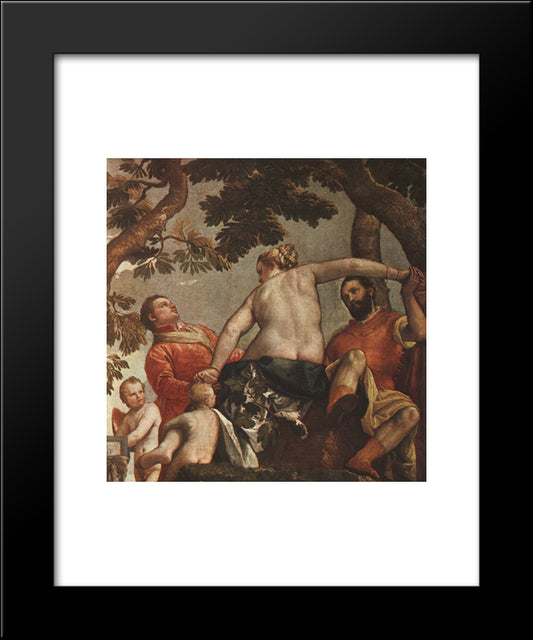 The Allegory Of Love: Unfaithfulness 20x24 Black Modern Wood Framed Art Print Poster by Veronese, Paolo