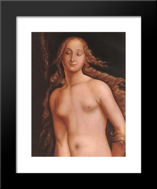 Eve (Detail) 20x24 Black Modern Wood Framed Art Print Poster by Baldung, Hans