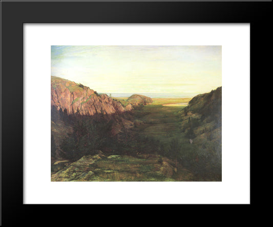 The Last Valley 20x24 Black Modern Wood Framed Art Print Poster by LaFarge, John