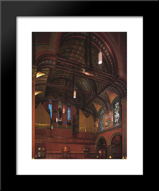 Trinity Church, Boston 20x24 Black Modern Wood Framed Art Print Poster by LaFarge, John