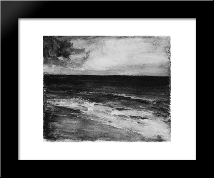 Marine 20x24 Black Modern Wood Framed Art Print Poster by LaFarge, John