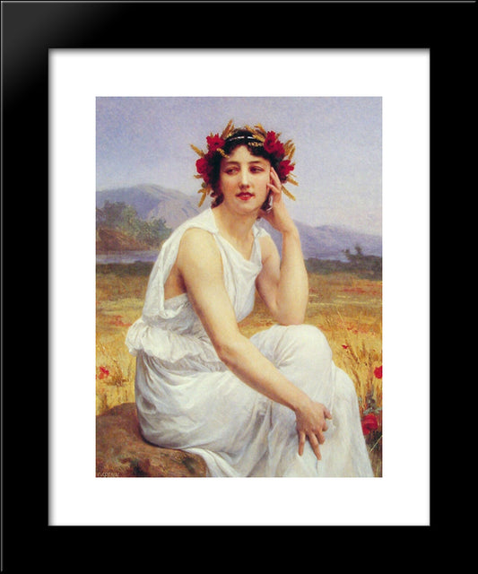 The Muse 20x24 Black Modern Wood Framed Art Print Poster by Seignac, Guillaume