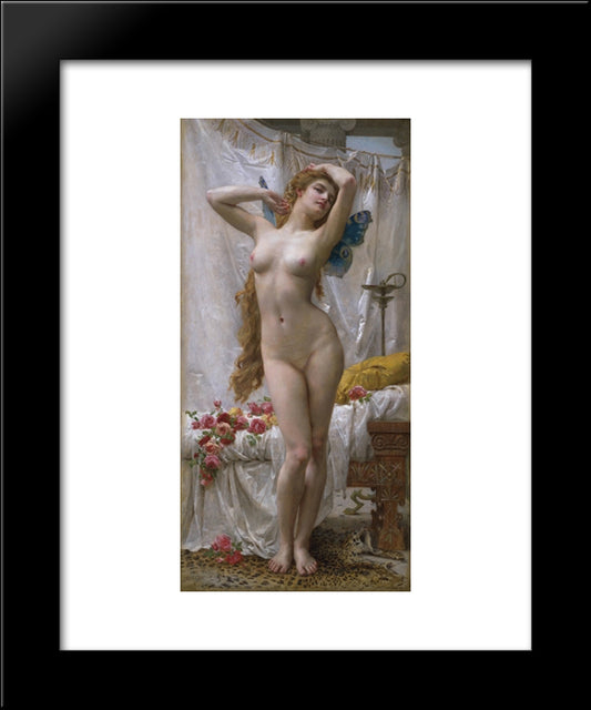 The Awakening Of Psyche 20x24 Black Modern Wood Framed Art Print Poster by Seignac, Guillaume