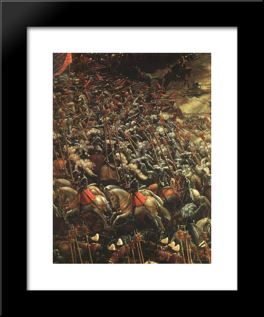 The Battle Of Alexander (Detail) 20x24 Black Modern Wood Framed Art Print Poster by van Alsloot, Denys