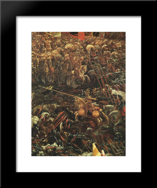 The Battle Of Alexander (Detail) 20x24 Black Modern Wood Framed Art Print Poster by van Alsloot, Denys