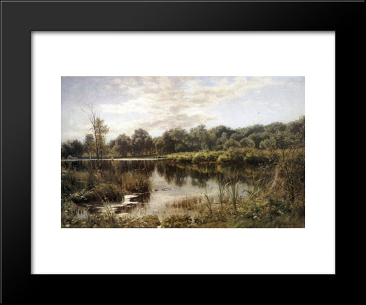 Bollemosen 20x24 Black Modern Wood Framed Art Print Poster by Monsted, Peder Mork