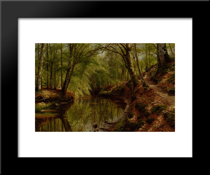 Sweet Spring, Full Of Summer'S Promise 20x24 Black Modern Wood Framed Art Print Poster by Monsted, Peder Mork