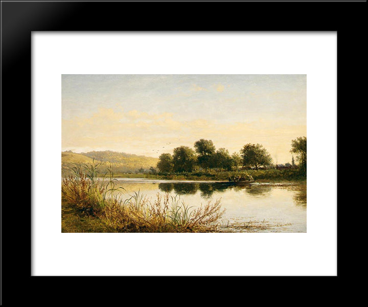 Streatley'On'Thames 20x24 Black Modern Wood Framed Art Print Poster by Leader, Benjamin Williams