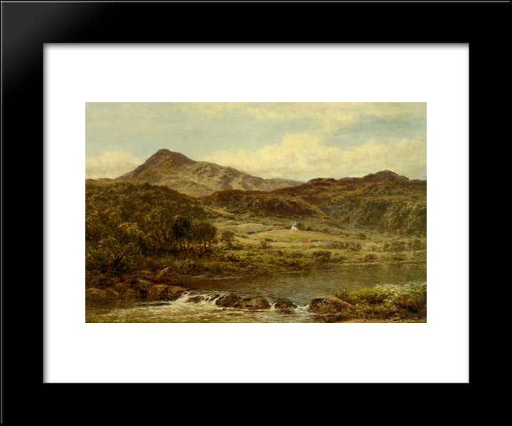 From Below Capel Curig 20x24 Black Modern Wood Framed Art Print Poster by Leader, Benjamin Williams