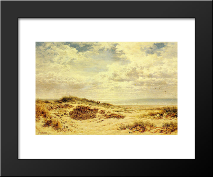 Morning On The Sussex Coast 20x24 Black Modern Wood Framed Art Print Poster by Leader, Benjamin Williams