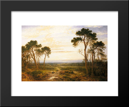 Across The Heath 20x24 Black Modern Wood Framed Art Print Poster by Leader, Benjamin Williams