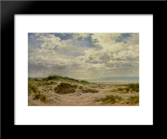 A Fine Morning On The Sussex Coast 20x24 Black Modern Wood Framed Art Print Poster by Leader, Benjamin Williams