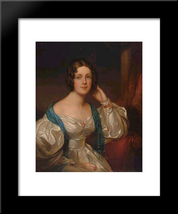 Lady Constance Carruthers 20x24 Black Modern Wood Framed Art Print Poster by Lawrence, Sir Thomas